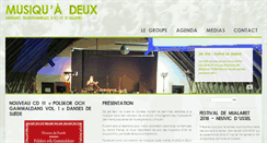 Desktop Screenshot of musiquadeux.fr